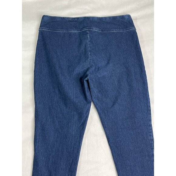 J McLaughlin Denim Pull-On Leggings Size Medium Stretchy Comfort Waistband Blue - Picture 5 of 8